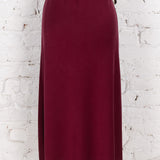 Fustă midi pe bie Maribel bordo