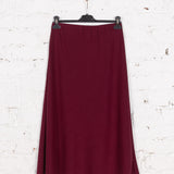 Fustă midi pe bie Maribel bordo