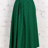 Fustă Allure din lână negru-verde