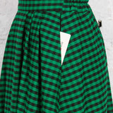 Fustă Allure din lână negru-verde