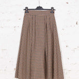 Fustă Allure din stofă de lână multicoloră