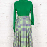 Fustă Allure din stofă de lână multicoloră