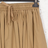 Fustă din bumbac cu talie elastică Niva bej