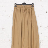 Fustă din bumbac cu talie elastică Niva bej