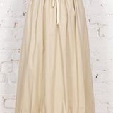 Fustă din bumbac cu talie elastică Niva ivory