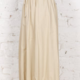 Fustă din bumbac cu talie elastică Niva ivory