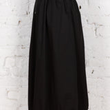 Fustă din bumbac cu talie elastică Niva neagră