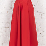 Fustă Allure din bumbac roșie