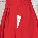 Fustă Allure din bumbac roșie