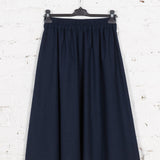 Fustă Allure din in bleumarin închis