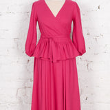 Fustă Allure din in fucsia