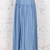 Fustă midi cu volane  Dina bleu