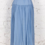 Fustă midi cu volane  Dina bleu