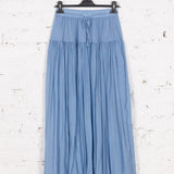Fustă midi cu volane  Dina bleu