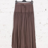 Fustă midi cu volane  Dina gri