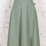 Fustă petrecută Grace din lână multicoloră