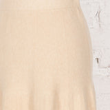 Fustă din tricot Leia bej deschis