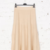 Fustă din tricot Leia bej deschis