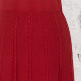 Fustă din tricot Kora bordo