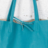 Turquoise Fiona leather bag 