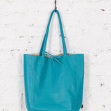 Turquoise Fiona leather bag 