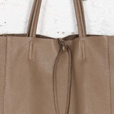 Geantă din piele Fiona grej