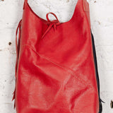 Geantă tote din piele handmade Bijou roșie