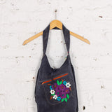 Geantă tote din piele handmade Bijou antracit