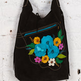 Geantă tote din piele handmade Bijou neagră