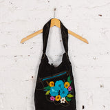 Geantă tote din piele handmade Bijou neagră