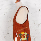 Geantă tote din piele handmade Bijou cărămizie