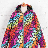 Jachetă matlasată Fancy cu inimioare