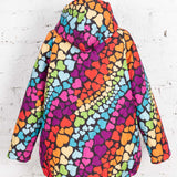 Jachetă matlasată Fancy cu inimioare