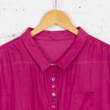 Cămașă din in Hessa fuchsia
