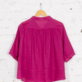 Cămașă din in Hessa fuchsia