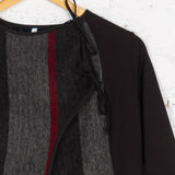 Cardigan-rochie cu lână Muse cu dungi