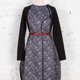 Cardigan-rochie cu lână Muse cu imprimeu paisley
