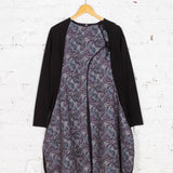 Cardigan-rochie cu lână Muse cu imprimeu paisley