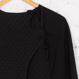 Cardigan-rochie cu lână Muse negru