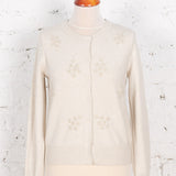 Cardigan tricotat June crem