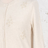 Cardigan tricotat June crem