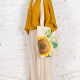 Pantaloni largi din in Remy crem