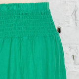 Pantaloni largi din in Remy verzi