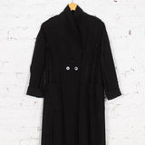 Pardesiu din lână cu detalii brute Roux negru