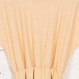 Rochie Pearl din bumbac galben deschis