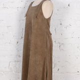 Sarafan midi Color Bloom din reiat bej