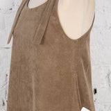 Sarafan midi Color Bloom din reiat bej