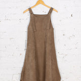 Sarafan midi Color Bloom din reiat bej