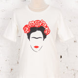 Tricou cu imprimeu Frida Kahlo