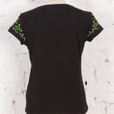 Tricou cu broderie Sayer negru